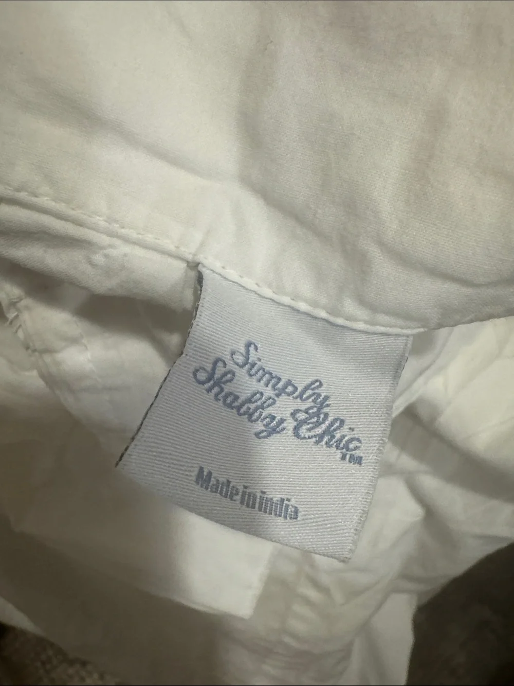 Rachel Ashwell's Simply Shabby Chic  white smocked/pintuck  1/ Curtain Panel